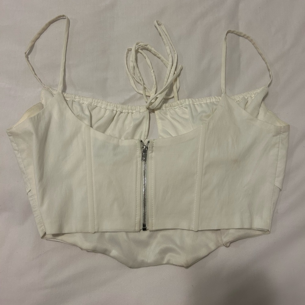 Tic Toc size L white corset top